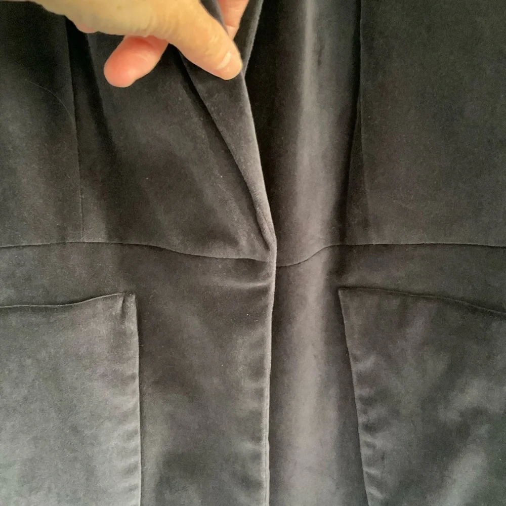 Rebecca Taylor Blue Stretch Velvet Blazer